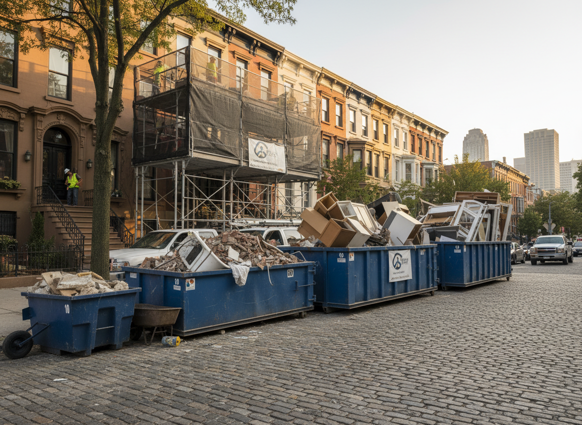 Dumpster Rental Size Guide for Jersey City Brownstone Renovations